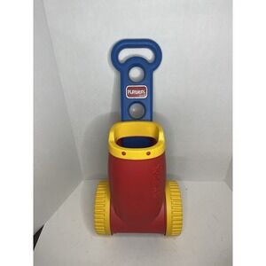 RARE Vintage Playskool Red Yellow Blue Golf Bag Roll Around 1994 HTF EUC